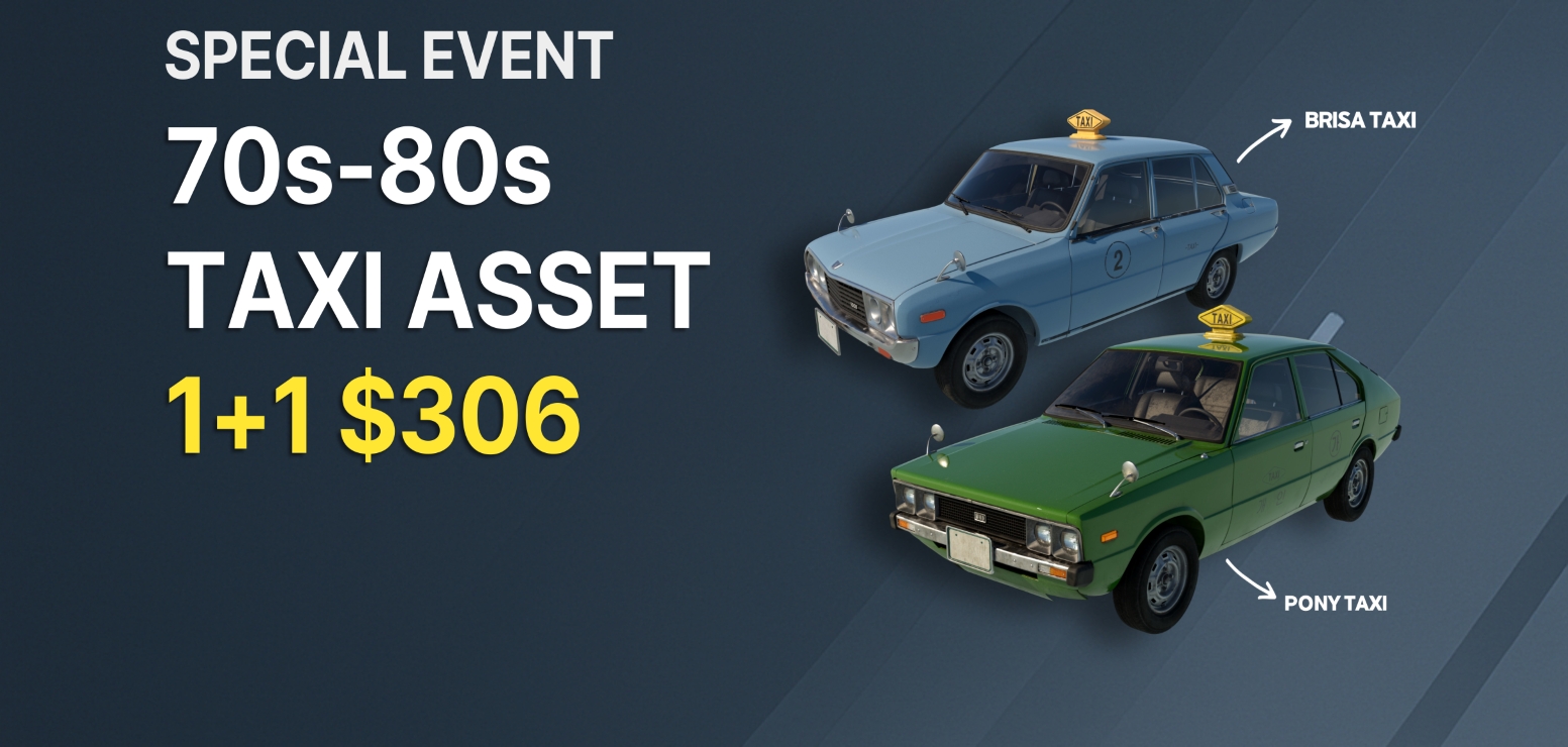 Special event 70s-80s Taxi Asset 1+1 $ 306